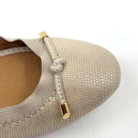 KELLY & KATIE Perri Slip-On Ballet Flat Shoe, Women's 9M, Beige Sparkle - Picture 10 of 15